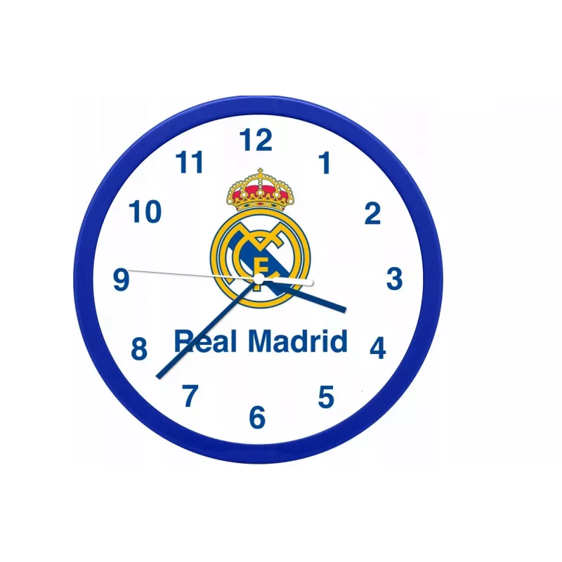 Relógio de parede Kids Euroswan Real Madryt modelo RM00001 — relógio de parede decorativo para o quarto das crianças