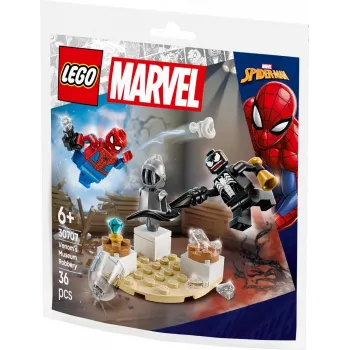 Brinquedo de construção LEGO Venoms Museumsraub conjunto Polybag 30707 – Marvel Super Heroes, pequeno conjunto colecionável