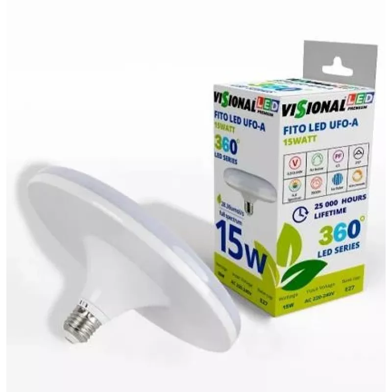 Lâmpada LED VISIONAL TL-A-15W — 15 W, 4000 K branco neutro