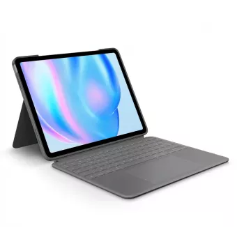 Logitech Combo Touch Teclado QWERTY US International Cinzento Trackpad