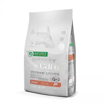 NATURE'S PROTECTION Superior Care White Dogs Grain Free Junior Peixe branco - Comida seca para cachorros - 10 kg