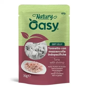 Oasy Natury Geleia Macia Atum com Camarão 70 g
