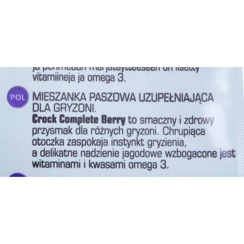 VERSELE LAGA Complete Crock frutos vermelhos - snacks para roedores - 50 g