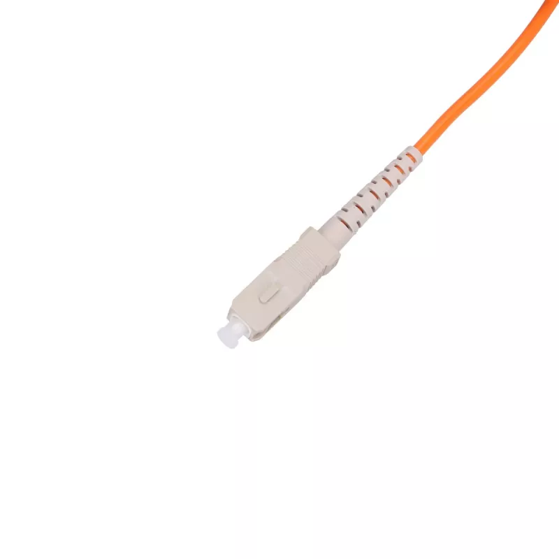 Cabo de fibra ótica Extralink EX.3692 — FTTH OM2 SC‑SC, 1 m, duplex integral, vermelho