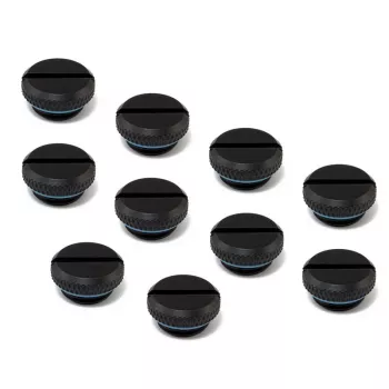 XSPC Plug V2 G1/4 polegadas Ag - Pacote de 10, preto mate