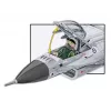 Conjunto de construção Cobi F-16AM Fighting Falcon, 495 peças, modelo à escala