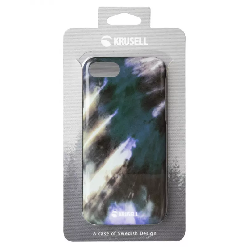 Capa de proteção com tampa Krusell Limited para Apple iPhone 8/7 – design twirl earth