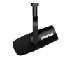 Microfone Shure MV7-X preto microfone de estúdio