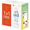 Lâmpada inteligente Hombli, 4,5W, E14, RGB, CCT, pack promocional 1+1