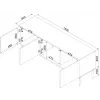 Móvel RTV Cama 3D TRESSE 150x40x55 verde mate