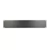 Painel cego para rack Extralink Front Blank Panel 2U 19 polegadas preto, caixa em aço