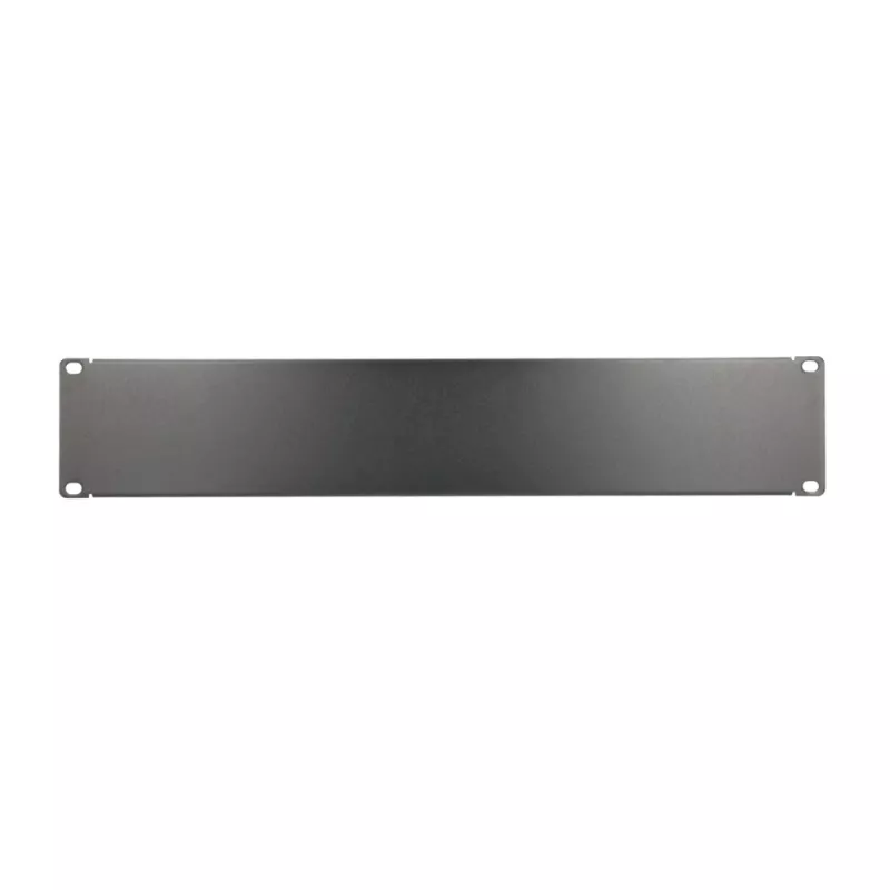 Painel cego para rack Extralink Front Blank Panel 2U 19 polegadas preto, caixa em aço