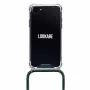 Capa com colar para smartphone Lookabe para iPhone 7/8, dourado com detalhes verdes