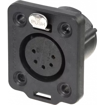 Neutrik NC5FDX-TOP conector de cabo XLR preto (NC5FDX-TOP)