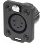 Neutrik NC5FDX-TOP conector de cabo XLR preto (NC5FDX-TOP)