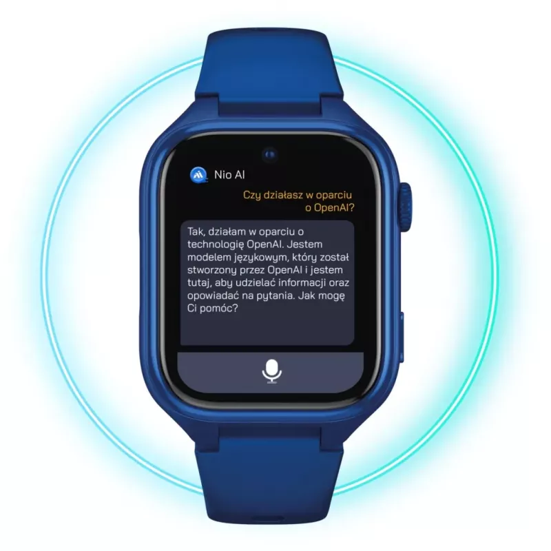 Smartwatch Stelio Junior Pro AI 4G ST-SWJ102-NB — azul-marinho, conectividade 4G