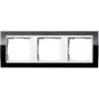 GIRA moldura 3 módulos Event Klar, Standard 55, System 55 preto 0213733