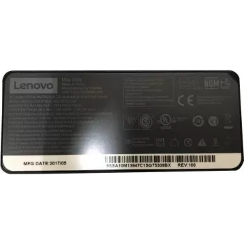 Lenovo Chicony ADLX65YCC2A - fonte de alimentação - 65 Watt - FRU (CRU) - Tier 1 - para ThinkPad T25, T470, T470s, X270 (01FR027)