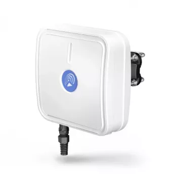 Antena direcional QuWireless QuMax — antena direcional PoE/LAN 0,694–2,7 GHz, até 6 dBi, branco