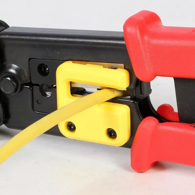 Alicate de cravar cabos Gembird T-WC-05, comprimento 195 mm, largura 53 mm, 0,36 kg, amarelo/vermelho/preto