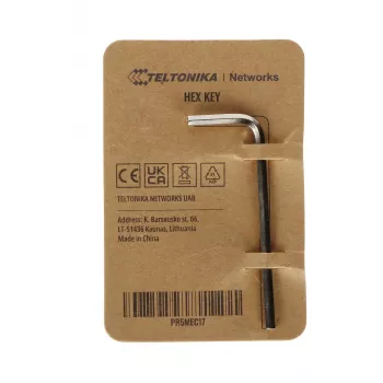 Chave Allen Teltonika 19 x 53 x 2,5 mm níquel angular PR5MEC17