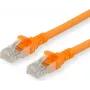ROLINE - Cabo de patch - RJ-45 (M) para RJ-45 (M) - 2 m - UTP - CAT 6 - isento de halogéneos, moldado, fio flexível - laranja (21.15.2572)