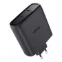 Carregador TRUST Maxo 100W 2 portas USB-C GaN — 100 W, 2× USB-C, máx. 20 V, cabo de 2 m, preto