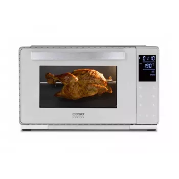 Forno compacto Caso Bake & Style 26 Touch 1500 W prateado – mini-forno para bancada, 26 cm de largura útil