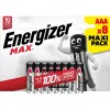 Pilha descartável Energizer MAX AAA alcalina 1,5 V – pack de 8, cilíndrica, 10 anos de validade