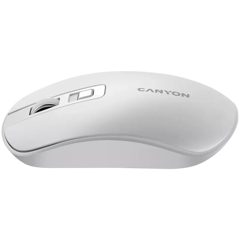 Rato CANYON MW-18 Wireless Charge branco pérola