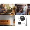 Beper P201UTP306 candeeiro LED recarregável de altura ajustável, de chão e para montagem na parede, 2,3 W, regulável, preto