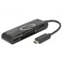 DeLOCK USB2.0 Leitor de cartões ficha USB Type-C 5 slots - Leitor de cartões - All-in-one (Multi-Format) - USB-C (91739)