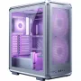 Cooler Master MasterFrame 500 Mesh ARGB caixa de PC Midi Tower, prateada, vidro temperado