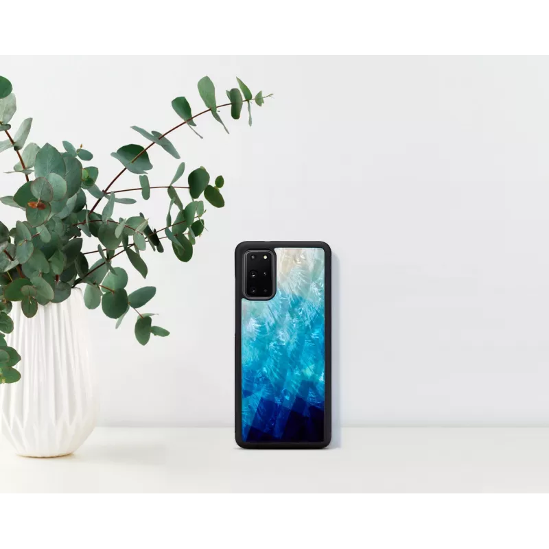 Capa de proteção iKins para Samsung Galaxy S20+ — blue lake acabamento preto