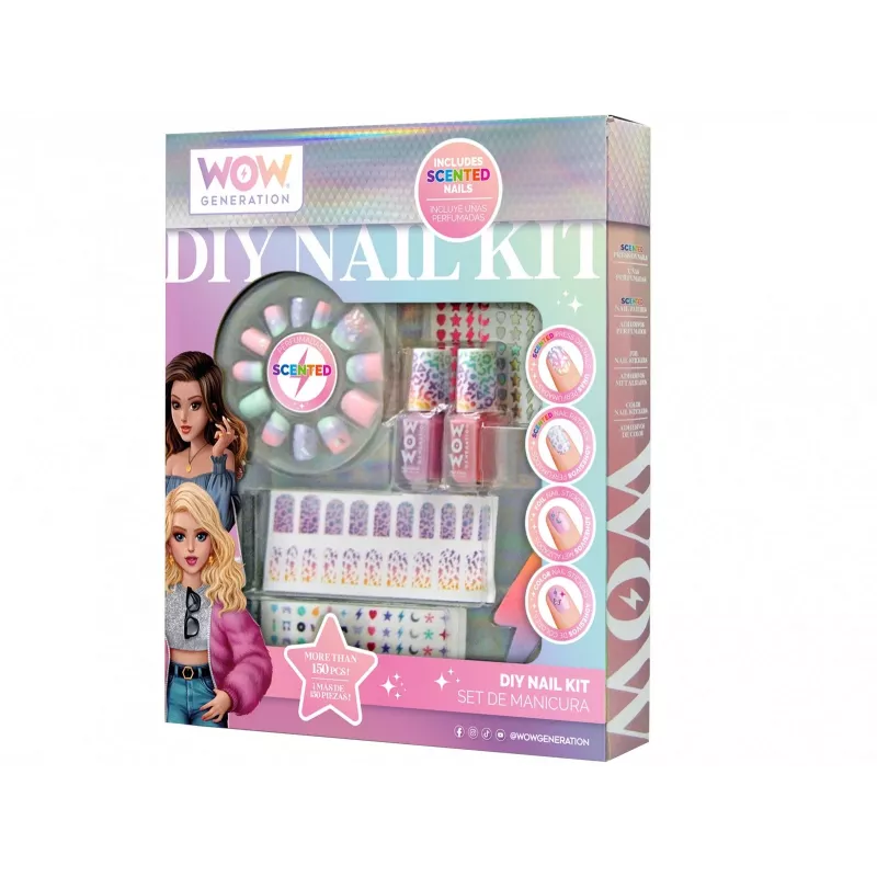 Conjunto de manicure para crianças Euroswan WOW00017 - kit de cuidado de unhas perfumado