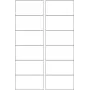 Etiqueta pré-cortada HERMA 10776 8,89 cm x 4,66 cm 12 etiquetas por folha
