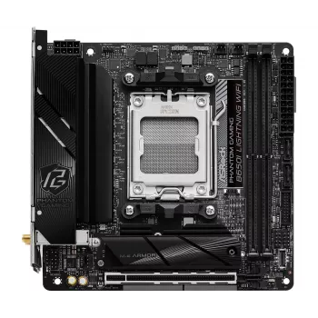 Placa-mãe Mini-ITX ASRock B650I Lightning WiFi — AMD B650, socket AM5, DDR5, 2 DIMM (máx. 96 GB), Wi‑Fi 6E, 2,5Gb LAN