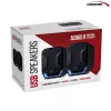 Audiocore AC865B altifalantes USB 2.0 para computador, 6 W, preto/azul