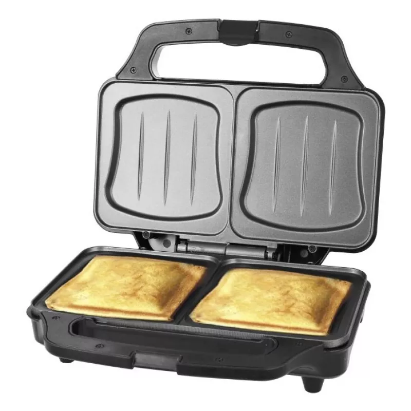Máquina de sanduíches Emerio ST-109562.17 900 W preto prateado