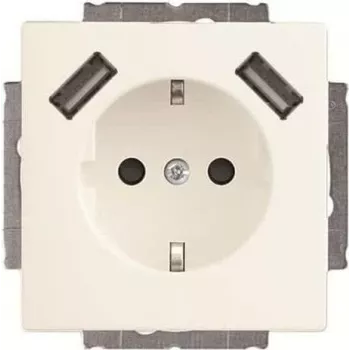 Tomada SCHUKO com 2x USB Busch-Jaeger 20 EUCB2USB-884 (2CKA002011A6277)