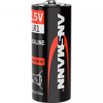 Pilha descartável Ansmann 1,5 V célula alcalina LR 1