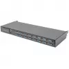 Consola KVM Digitus 19 polegadas HD LCD 16 portas VGA teclado alemão