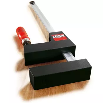 Aperto Bessey UniKlamp UK100, 1000 mm de comprimento, 80 mm de abertura, preto/vermelho