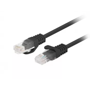 Cabo de patch Lanberg PCU6-20CC-0100-BK Cat.6 UTP, 1 m, preto, pack de 10