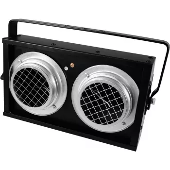 Luminária PAR de palco EUROLITE Audience Blinder 2xPAR-36 DMX preto (modelo 42103413)