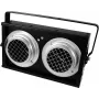 Luminária PAR de palco EUROLITE Audience Blinder 2xPAR-36 DMX preto (modelo 42103413)