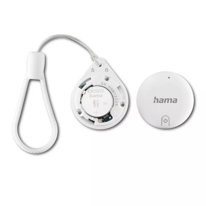 HAMA Item Finder 00185815 Bluetooth para Apple app Onde está?, branco — localizador para encontrar objetos pessoais