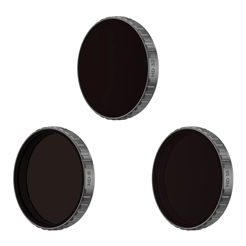Filtros para câmara DJI Osmo Action conjunto de filtros ND preto ND8 ND16 ND32
