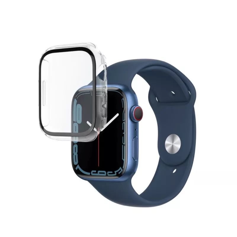 Capa protetora FIXED Fixed Pure para Apple Watch 46mm Transparente com vidro temperado