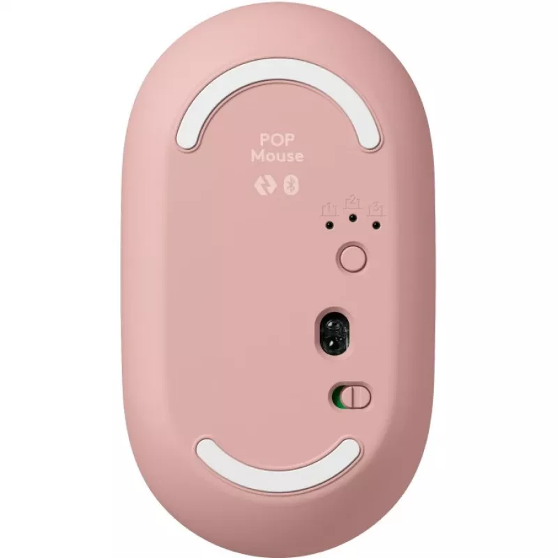 Logitech POP Icon Combo - Conjunto teclado e rato - Sem fios - Bluetooth LE - QWERTY - US International - rosa, branco sujo (920-013142)